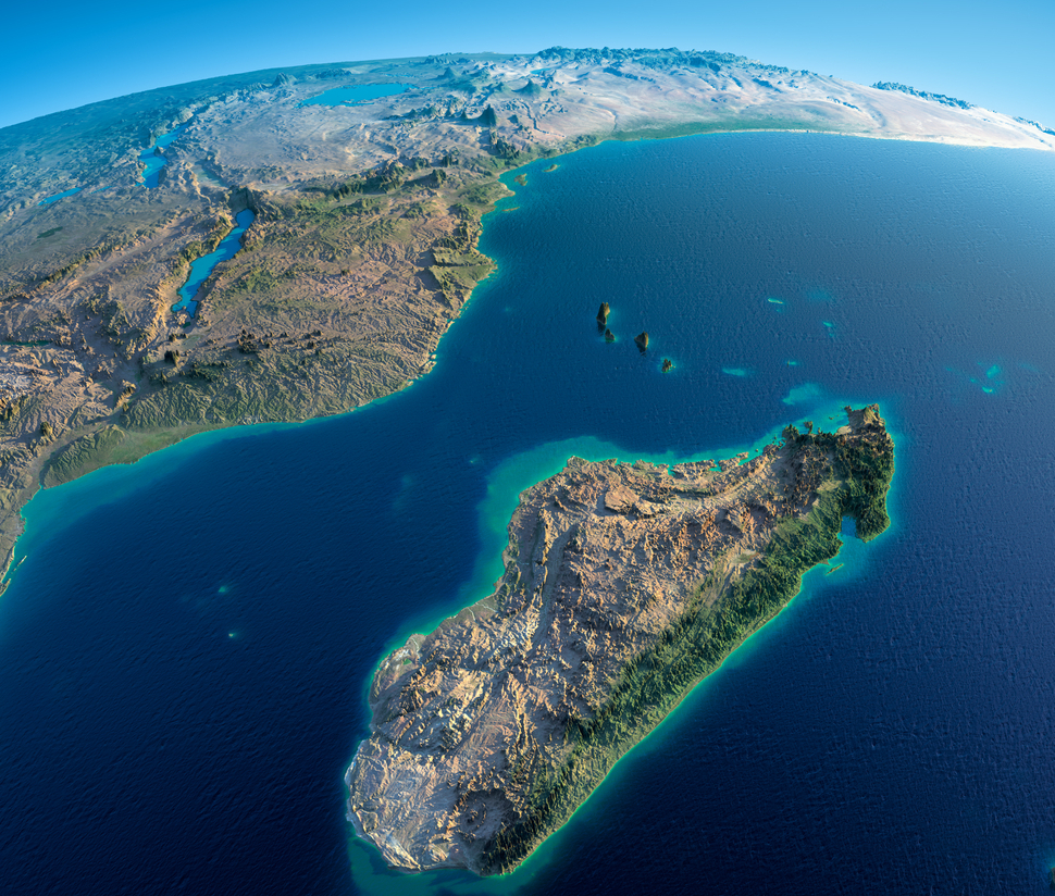Мадагаскар распадается со скоростью 7 миллиметров в год