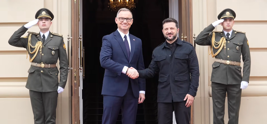 Зеленський провів зустріч з Дудою: "Анджей з Україною з перших днів війни, завжди пліч-о-пліч"
