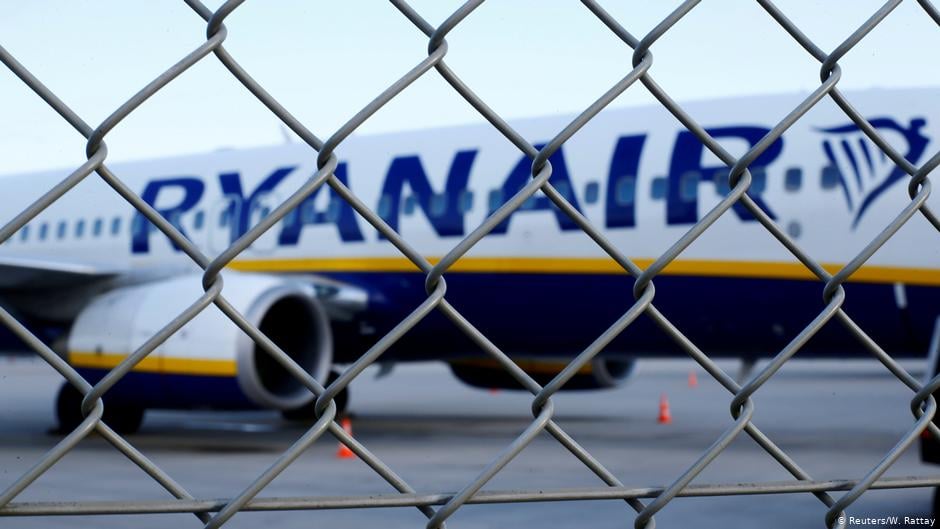 Опубликована запись переговоров пилотов Ryanair и белорусских диспетчеров