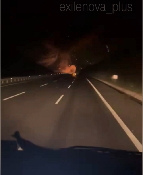 Винищувач F-16 впав на жваве шосе у Туреччині. ВІДЕО