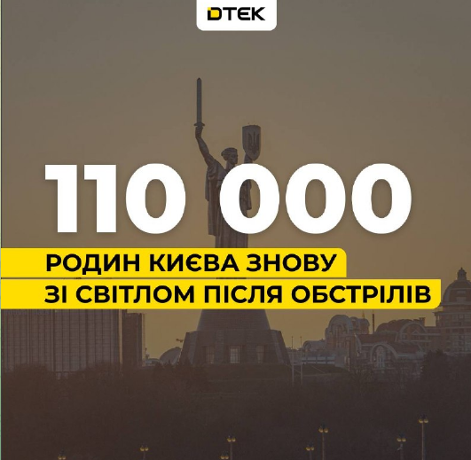 Через обстріл пошкоджено виробничий майданчик ДТЕК та енергетичні об’єкти