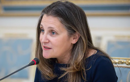 Христя Фріланд залишає парламент Канади: буде неоплачуваною радницею Зеленського