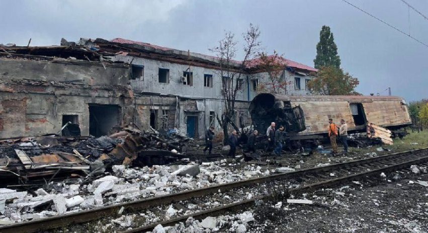 Росія знищила вагони з тілами своїх військових, вдаривши по вокзалу в Харкові