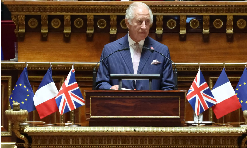 Історична промова. Король Великої Британії Чарльз вперше виступив перед Сенатом Франції