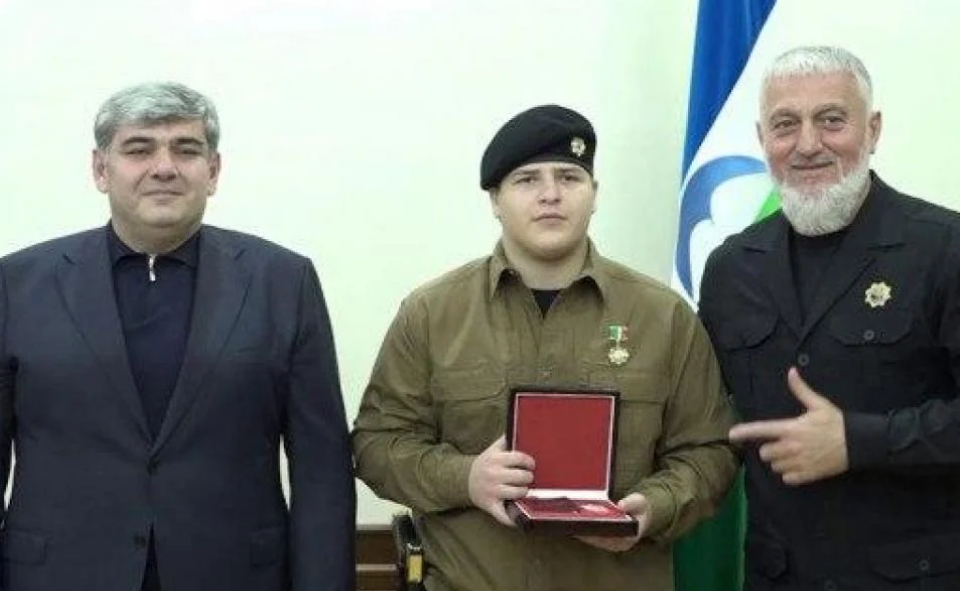 15-річний син Кадирова отримав ще одну держнагороду