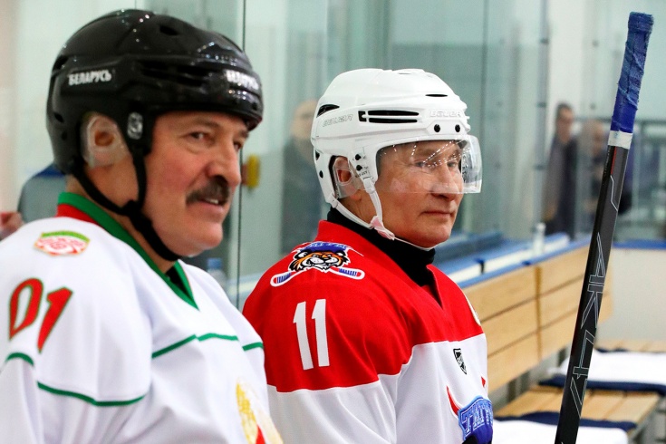 Лукашенко Путин хоккей