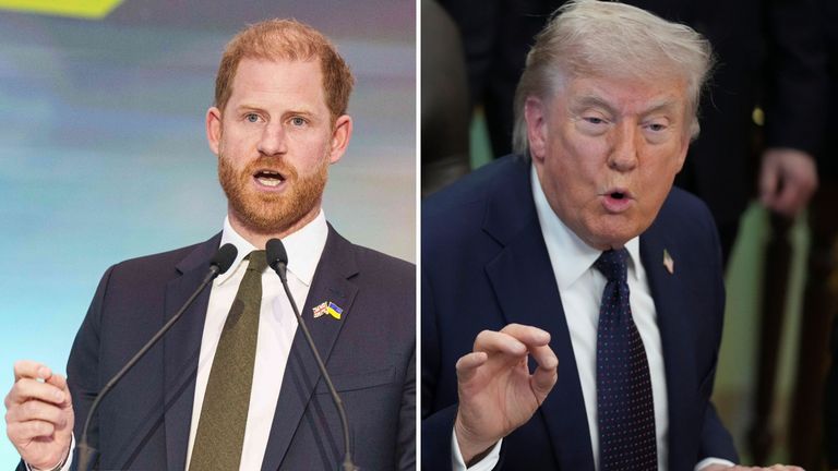 «Як його дружина?»: Дональд Трамп відреагував на заяву принца Гаррі щодо ролі США у війні в Україні