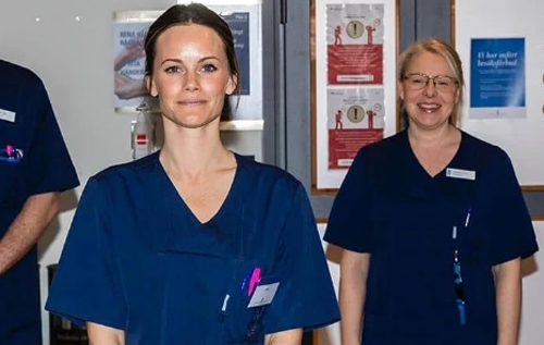 Шведская принцесса София пошла в медсестры, чтобы помочь в борьбе с пандемией