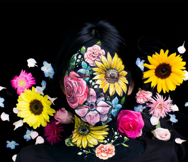 Японская художница создает гениальные рисунки на теле (ФОТО)
