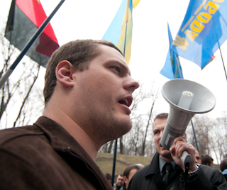 Возле Кабмина протестовали против роста цен на газ. ФОТО